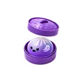Halloween purple steamer dumpling squishy toy with ghost pattern slow rebound. - 1 Piece / Purple Ghost