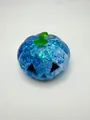Jouet de décompression citrouille bleue pailletée pour le stress et Halloween - Avec Cuit-vapeur / Citrouille Squishy Bleue