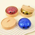 Simpatici giocattoli antistress Baozi con brillantini in cestini a vapore colorati - Panino Rosso Trasparente (Con Vaporiera)