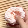 Handmade pink pearl texture stress relief squishy toy for anxiety relief and sensory play - Stress Relief Ice Skin Ball / Orange