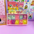Boxed set of 10 colorful glitter cubes, squishy stress relief toys for kids and adults - Glitter Ice Cube Squishy / 10 Pieces Pack (With Gift)