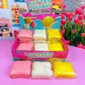 Stressverlichting langzaam rijzende toastbrood squishy speelgoedset in roze wit geel - Roosterbrood / Roosterbrood (Set van 12 met Displaydoos)