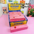 24cm roze aardbei botervormige langzaam stijgende squishy stressverlichting speeltje - 24cm Strawberry Butter