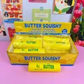 Langzaam stijgende boterstaaf squishy speelgoed voor stressverlichting, geel - Round Butter Stick