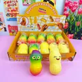 Kleurrijke, langzaam terugverende squishy speeltjes in pindavorm voor stressverlichting - Kleurrijke Expressie Pinda Squishy