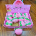Professionele 12-delige set roze perzik squishies met trage terugvering voor ontspanning - Perzik Squishy