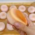 Jouet squishy gâteau mousse réaliste à rebond lent pour soulager le stress couleur pêche - Gâteau Oolong Pêche Jaune