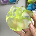 Pelota antiestrés blanda verde lima de alta transparencia para relajación - Verde