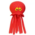 Jouet de bain pieuvre rouge pour enfants, jouet de plage souple à presser et à écraser - Rouge