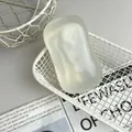 Transparante vormbare kokosoliezeep squishy anti-stress speelgoed in een witte mand - Zeepstijl / Helder Wit