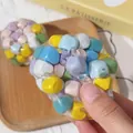 Handmade sensory stress relief toy with colorful wooden cubes inside transparent shell - Dopamine Square Handmade Ball
