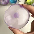 Jouet anti-stress en forme de pomme violette translucide pour la décompression - Style Violet Haute Transparence / 6cm