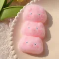 Juguete antiestrés de perrito rosa esponjoso apilado triple para aliviar el estrés - Triple Pig