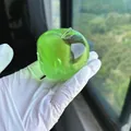 Translucent green apple squishy toy for stress relief with slow rebound texture - Apple Maltose Style / Green