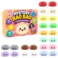 Calendario dell'Avvento Mystery Bao Bao con 24 giocattoli squishy mochi colorati antistress - Stile dell'Avvento Sorpresa (GJ879-11)