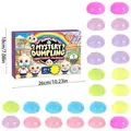 Coffret cadeau calendrier de l'avent Mystery Dumpling Squishy avec plus de 24 pièces - Coffret Cadeau Blind Box 24 Pièces (GJ876-001)