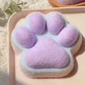 Huge plush four-color cat paw squishy decompression toy in purple, blue, and yellow - Purple Paw / Jumbo Size / Purple