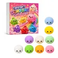 Calendario de adviento Mystery Dumpling Squishy Fidget con personajes adorables - Caja Sorpresa Dumpling (GJ862-001) / Juego de 9 Piezas