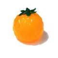 Balle anti-stress en forme d'ananas orange vif pour la relaxation sensorielle et le jeu - Squishy Ananas