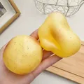 Jouet de décompression réaliste en forme de pomme de terre jaune translucide - Pomme de terre / 6cm / Jaune