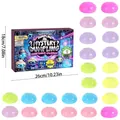 Calendrier de l'Avent Jouet Fidget Squishy Dumpling Mystère Boîte Cadeau 25 Pièces Stress - Coffret Cadeau Blind Box 24 Pièces (GJ876-003)