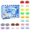 Calendario dell'avvento squishy bao misterioso con 24 giocattoli colorati a sorpresa - Tema Who's Inside The Bao (GJ880-01) / Set da 24