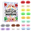Calendario de adviento mystery dumpling de 24 días con juguetes squishy de colores - Caja Ciega Misterio Empanada 24 Días (GJ864)