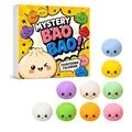 Caja de regalo calendario de adviento Mystery Bao Bao con 9 lindos juguetes blandos - Estilo BaoBao Amarillo Brillante