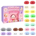 Calendario dell'Avvento bao bun squishy con 24 giocattoli antistress colorati - Tema Starlight Bao Box (GJ880-03) / Set da 24