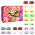 Calendario conto alla rovescia 24 giorni con squishy dumpling colorati - Tema Squishy Dumpling (GJ880-04) / Set da 24