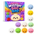 Calendario de cuenta atrás Mystery Bao Bao con 9 coloridos juguetes squishy antiestrés - Estilo Calendario Púrpura Oscuro