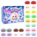 Set calendario dell'avvento Mystery Bao Bao con giocattoli squishy a forma di ravioli - Stile Bao Invernale (GJ879-08)