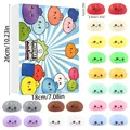 Mystery dumpling countdown calendar blind box with 24 colorful squishy fidget toys - Blind Box Calendar (NNLBZ) / Set of 24 / Colorful Bun