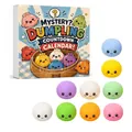 Calendario de cuenta regresiva misterioso dumpling con nueve coloridos juguetes blandos - Caja Sorpresa Dumpling (GJ862-007) / Juego de 9 Piezas