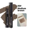 06# Medium brown hairline contour shading stick with sponge applicator for root touch up - 06# Medium Brown (English Version)