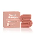 Champú sólido de proteína de agua de arroz en forma de S con caja de 100g rosa - Champú Sólido Fortalecedor de Proteína de Arroz (Nuevo) / 100.00g