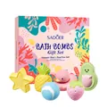 Set regalo SADOER da 6 pezzi bombe da bagno con simpatiche forme di frutta e animali - Stile Frutta Carina / Set da 6