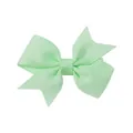 Small mint green grosgrain ribbon bow hair clip for baby girls and toddlers accessory - 5.50cm / Mint Green (530)