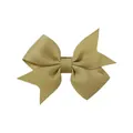 Elegant champagne gold grosgrain ribbon bow hair clip for baby girls and toddlers hair accessories - 5.50cm / Champagne Gold (686)