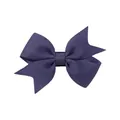 Elegant dark purple grosgrain ribbon bow hair clip accessory for baby girls and kids - Grosgrain Ribbon Bow Hair Clip / Deep Purple (371)