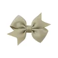 Handmade olive green grosgrain ribbed ribbon small bow hair clip accessory for baby girls - 5.50cm / Pea Green (566)