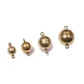 Chiusure magnetiche sferiche in acciaio inossidabile in quattro misure per collane - 6mm / Oro
