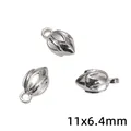 Silberner Legierungsanhänger Olivenknospe 11x6,4mm für DIY Schmuckherstellung Ideen - Blütenknospe (66) / 10er-Pack (11x6.4mm) / Silber