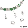 Kleine Legierung Anhänger 9x6,5mm für die DIY Schmuckherstellung in elegantem Silberton - Kleine Herz-Anhängerschlaufe (Modell 83) / 30 Stück (9x6.5mm) / Silber