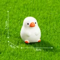 Adorabile statuina di oca in miniatura per micro paesaggi, decorazione da scrivania 1,5cm - Oca Sciocca