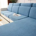 Housse de canapé texturée bleu style nordique pour une protection de canapé universelle - Bleu lac