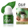 Gel pailleté vert émeraude Firefly Forest à bille pour le maquillage du visage et du corps - 06# Forêt de Lucioles