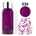 Julystar gel de fard à paupières pailleté violet 03# avec spatule d'application - N°03 / Spécification Normale