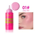 Λεπτομερής προβολή του υγρού ρουζ 01 Lilac Tint με περλέ και λαμπερό φινίρισμα στο δέρμα - 01# Απόχρωση Λιλά (W-CZ-B042#1)