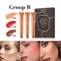 Julystar 3pcs liquid beauty wand set for face contouring highlighting and blush - Group B (04#Dimond+05#Multiflora+06#Desert) / 3 Pieces/Pack With Box